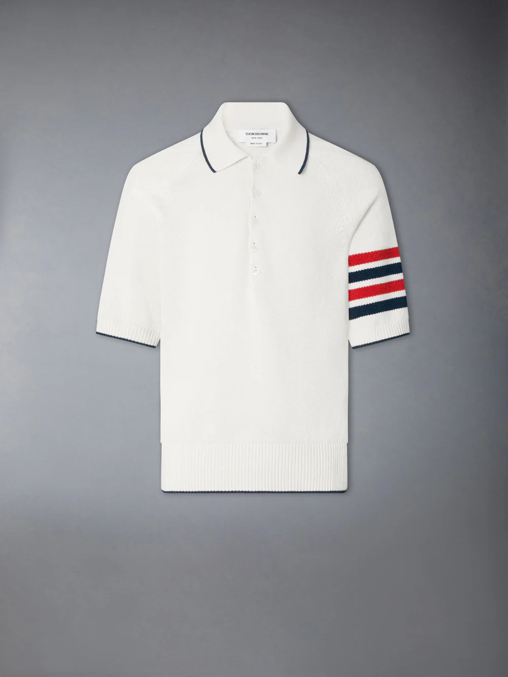 LINEN COTTON 4-BAR Relaxed Fit Polo T-Shirts