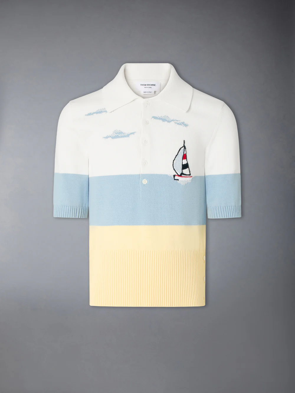 NANTUCKET SCENIC JERSEY POLO SHIRT