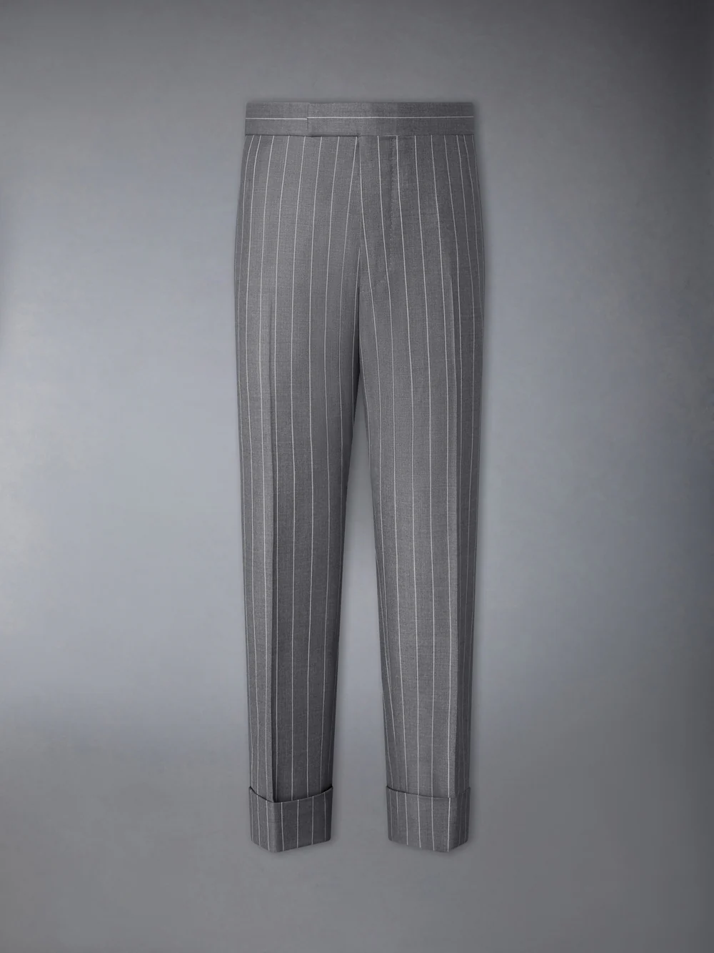 CHALK STRIPE TROUSER Medium Grey