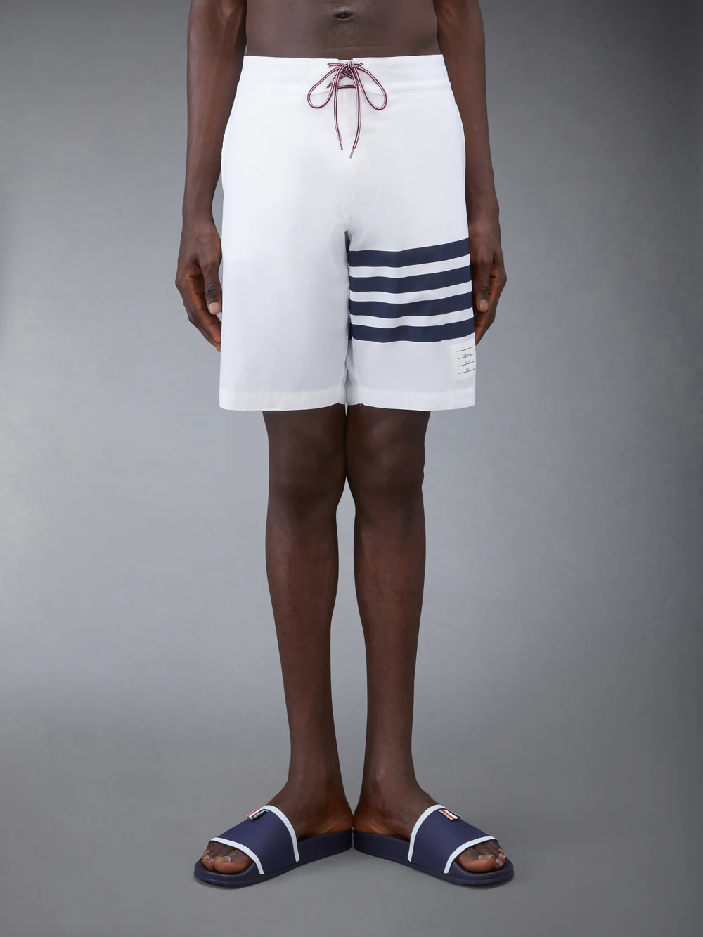 SWIM TECH 4-BAR BOARD SHORTS WHITE