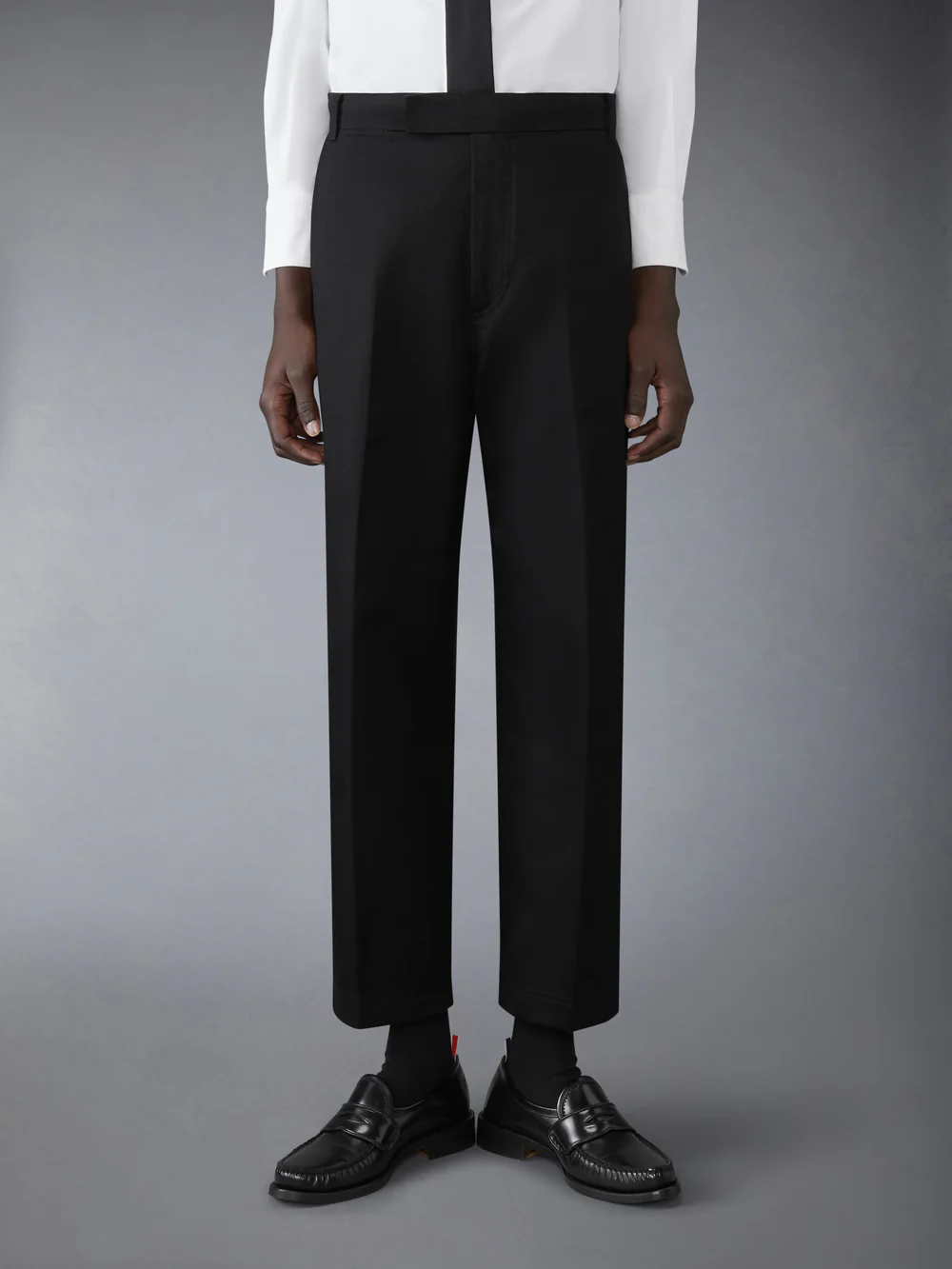 COTTON TWILL UTILITY TROUSER BLACK