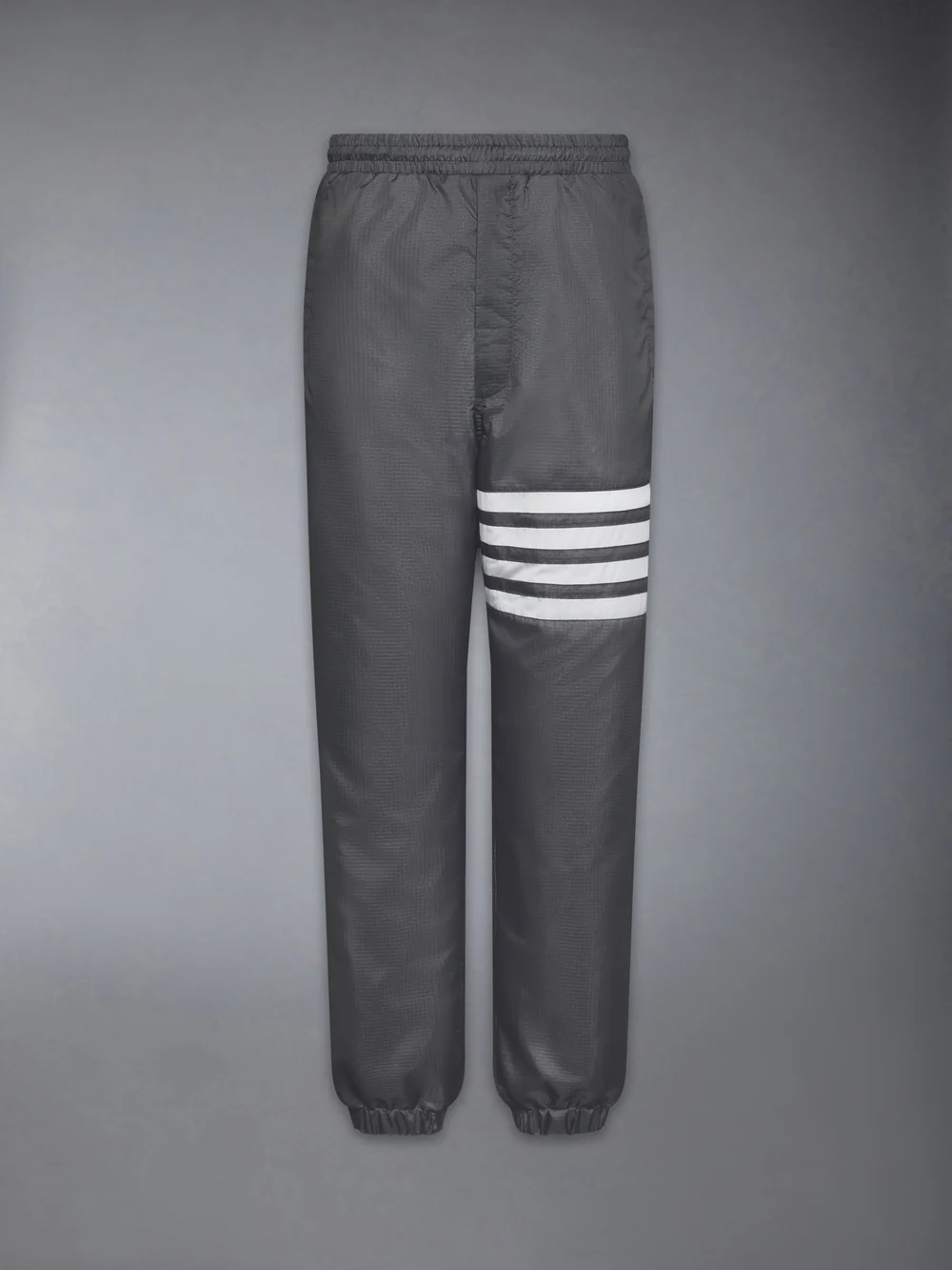 SHINY RIPSTOP 4-BAR Track Pants Dark Gray