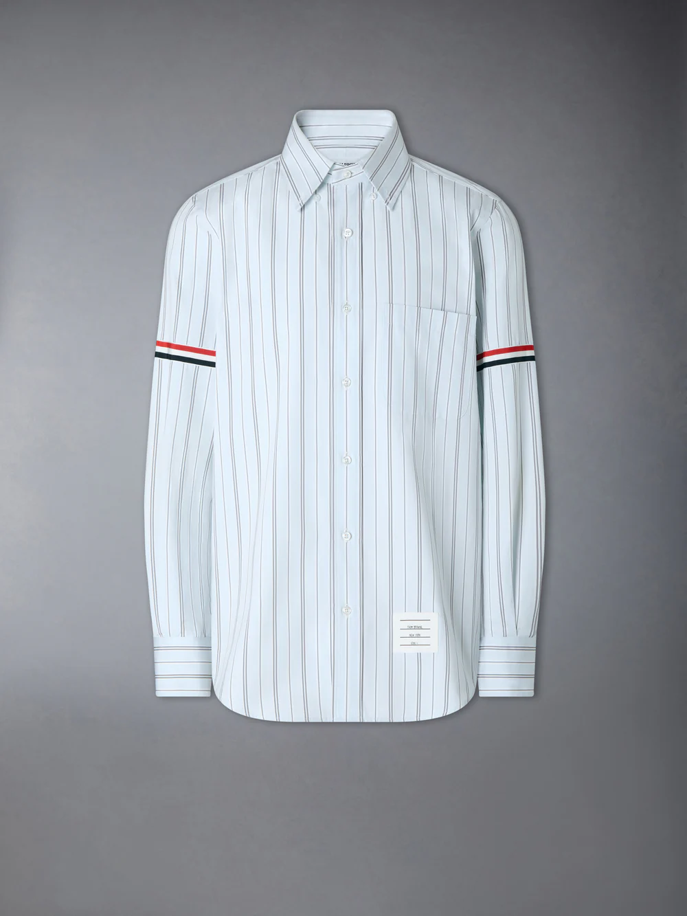 HAIRLINE STRIPE GROSGRAIN Shirt Poplin Armband