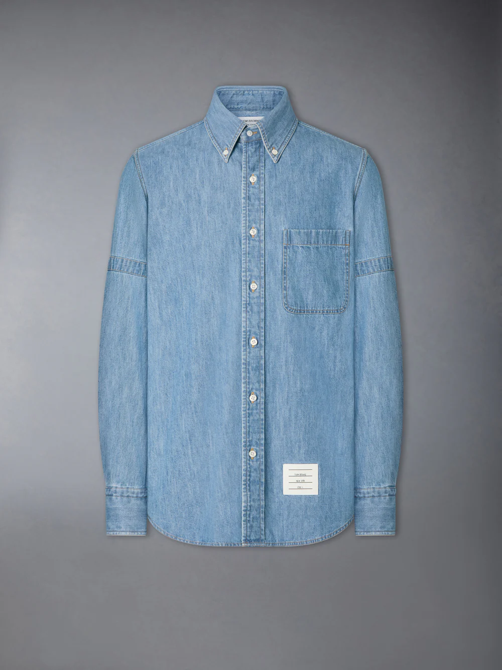 DENIM ARMBAND SHIRT BLUE
