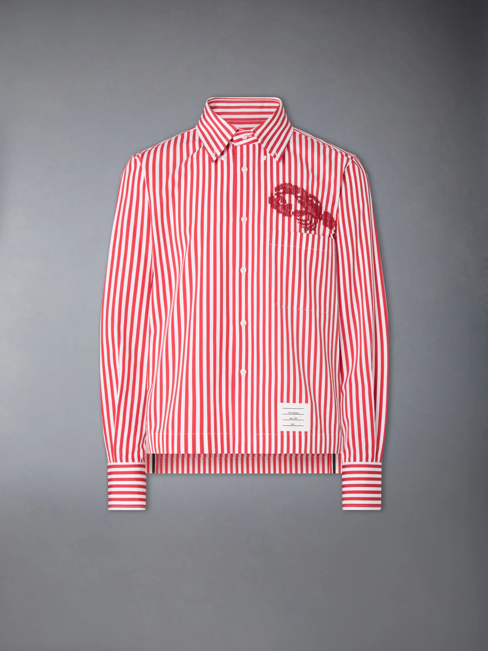 POPLIN UNIVERSITY STRIPE LOBSTER SHIRT for Men & Women